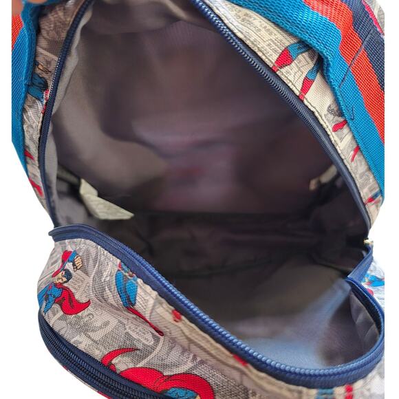 Pottery Barn Kids Superman Toddler Backpack DC Comics Back pack Gray PBK Bag - Picture 5 of 8